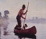 Frank Weston Benson Indian Guide painting
